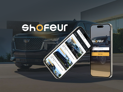 Shofeur | Enjoy your chauffeured experience! app branding car rent design design system ui ux website