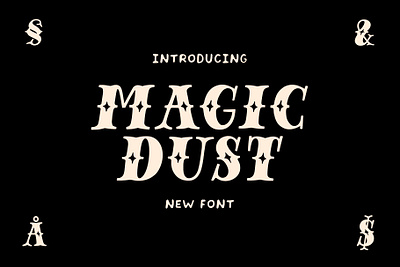 Magic Dust design dust font graphic design illustration lettering magic typography vector