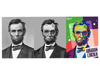 WPAP TUTORIAL - Abraham Lincoln art de design graphic design illustration tutorial vector vexel wpap
