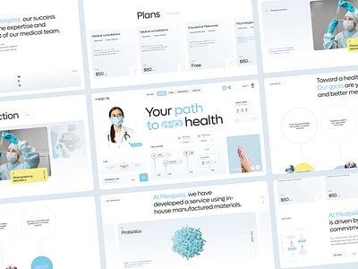 AI Medical Hospital Website ai clinic digital healthcare digitalhealth doctor healthcare hospital hospital management labaratory medical medical devices medicine medtech patient pharmacy software telemedicine ui ux webdesign website