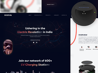 "Powering Progress: Charging the Future, One Station at a Time. branding charging stations design eco friendly electric vehicles ev go green graphic design green energy greentech illustration product renewable power smart charging statiq sustainability ui uiux