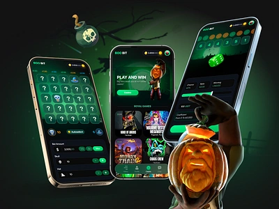 BOO BIT | Online Casino app bet betting branding design gambling game gaming graphic design illustration online casino online game ui ux vector win winner