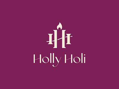 Holly Holi brand branding design graphic design identity illustration logo logodesign mark vector