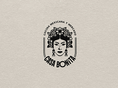 Casa Bonita Logo bonita branding casa graphic design logo logotype market mercado mexican restaurant woman