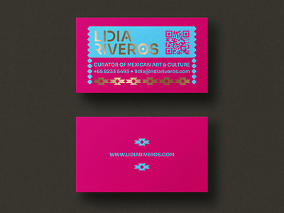 Personal Business Card art branding culture curator graphic design logo mexican mexico singapore
