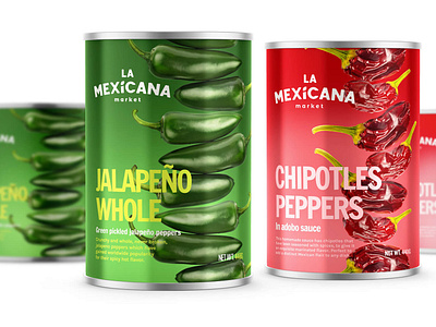 La Mexicana Packaging branding can chipotle graphic design jalapeno logo mexican packaging mexico online store packaging singapore tins