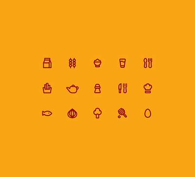 Food and Beverage Icon Set food and beverage icon set food icon free icon set graphic design icon design icon set icons illustration logo ui ux