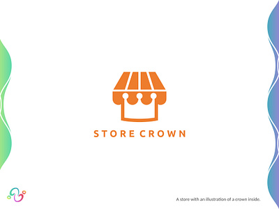Store Crown Logo brand design brand designer buy crown king logo design logo designer logo for sale logo idea logo inspiration logomark logotype palace queen retail royal shop shopping store zzoe iggi
