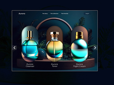 Skin Care Concept ai classy luxury minimal skin skincare ui ux web webdesign