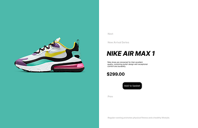 simple design nike shoes web graphic design nike shoes ui ux web