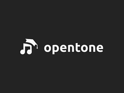 opentone - music theory education logo animation app branding cartoon duolingo eigth note graduation logo logotype motion graphics music music theory musician notation note piano sheet music sound logo typography vector