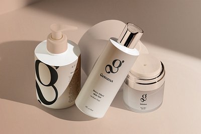 Gemma beauty brand identity and packaging branding graphic design logo ui