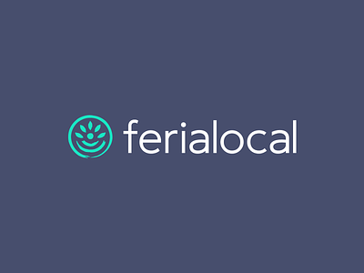 ferialocal - artisan market logo artisan branding eco ecology flower grundge handmade leaf local logo market plant symbol