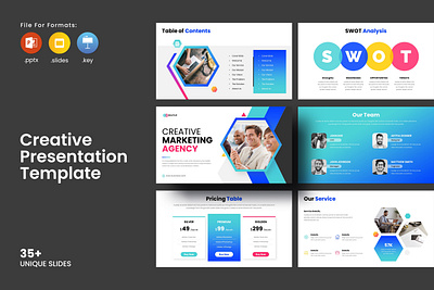 Marketing Agency Presentation branding graphic design template