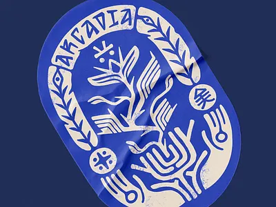 Arcadia sticker art graphic design illustration sticker