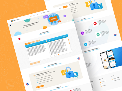 Language Translator Website Design figma language translator translator website ui ui design uiux user interface website website design