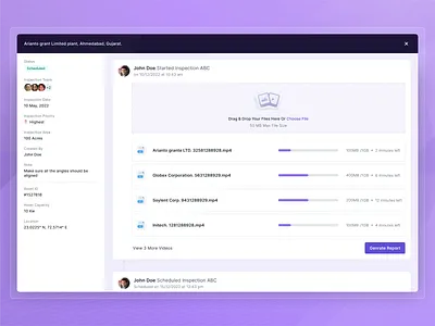 Details Screen, Solar Panel Monitoring & Inspection dashboard details energy environment green energy grids inspection list minimal renewable energy solar solar energy solar inspection solar kit solar panel solar power inspection ui design