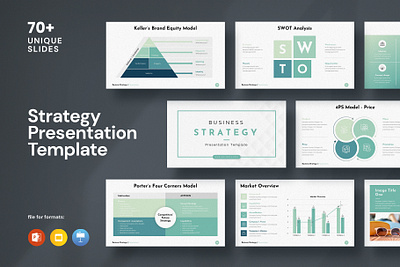 Business Strategy Presentation branding graphic design logo template