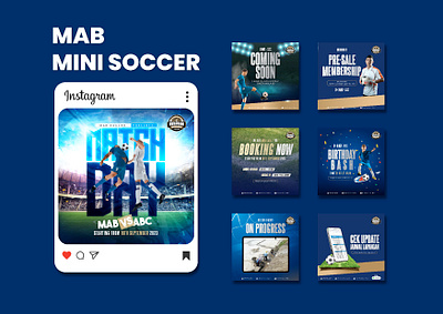 Mini Soccer - Instagram Post (DRAFT) branding brochure design graphic design illustration instagram