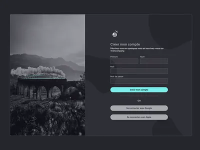 Page Inscription/Connexion design graphic design ui ux