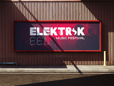 "Elektrik Eel" Electronic Music Festival Mock branding design graphic design illustration logo typography vector
