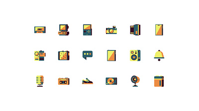 Everyday Things Icons app branding design graphic graphic design icon icons illustration ui vector website