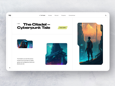 Cyberpunk Landing Page UI Concepts blockchain branding crypto crypto design cryptocurrency design illustration interface logo ui