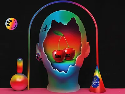 BudapestPark Backstage design 2d 3d adobe cherry design designer gradient graphic graphicdesign illustration illustrator