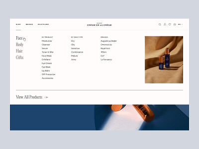 Skincare Boutique | Archive beauty beauty routine boutique cosmetics dropdown elegant health layout luxury magazine menu modern pp editorial skincare typography ui design website