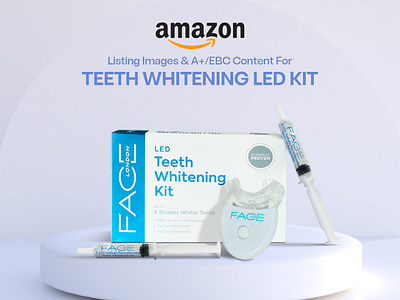 Listing Images & A+ Content for Teeth Whitening Led Kit a a amazon amazon amazon a amazon client amazon ebc amazon listing amazon product amazon product listing brand brand identity branding design graphic design illustration oral care teeth whitening teeth whitening product visual identity