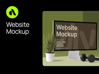 Website Mockup for Apple Pro Display apple display mockup apple pro display artboard studio branding design device mockup free free apple display mockup free mockup free website mockup graphic design illustration mockup screen mockup ui uiux uiux design uiux project website design website mockup