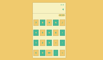 Simple Calculator - DailyUI #004 dailyui design