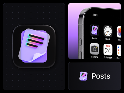 Posts by Read.cv — App Icon by Syncrely 3d 3d animation animation app icon brand identity branding cinema4d cv glass ios iphone logo motion graphics platform rebrand rebranding resume startup tech web design