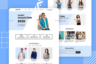 FabStore Fashion Web Design design ecommerce design ecommerce website fashion ecommerce design fashion ecommerce website fashion web design fashion website web desgin website design