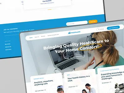 Mobihealth - Telehealth Website app branding design graphic design heropage home page homepage hospital illustration inspiration landing page landingpage logo medical mobihealth telehealth telehealth website ui vector website