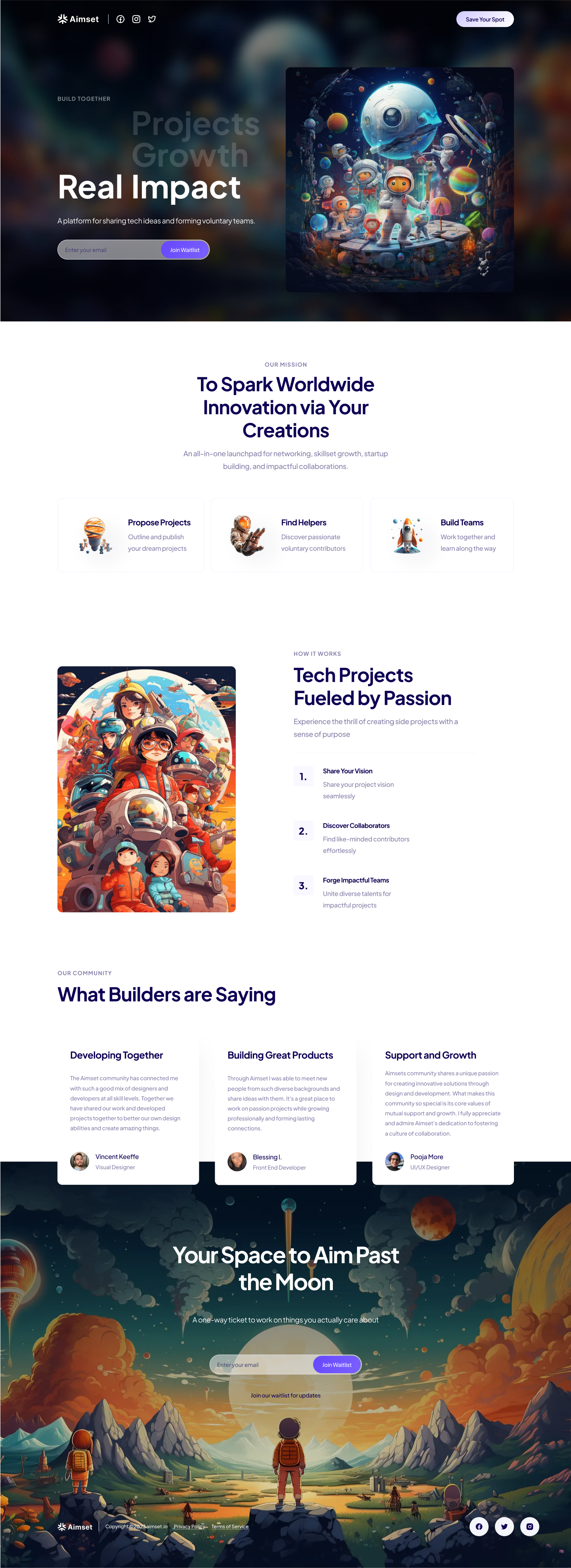 👀 New Product: Aimset branding design figma figma design landing page ui ui design web design