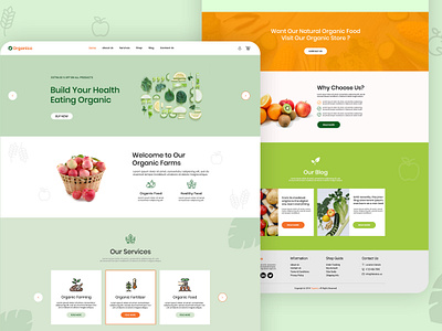 Organico Company Website Design agriculture website design ecommerce website organic website web design website design