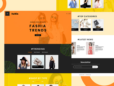 Fashia eCommerce Website Design design ecommerce website fashion ecommerce fashion ecommerce design fashion ecommerce website fashion web design fashion website website design