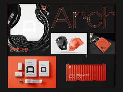 Architectural Horizon - Brand Identity Design architecture brand identity branding building construction design logo logo design realestate visual identity