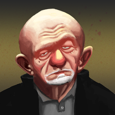 Mike Ehrmantraut breaking bad character design design digital painting homage illustration mike mikemike ehrmantraut production art