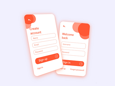 Sign in / Sign up UI graphic design mobile design sign in sign up ui user interface ux