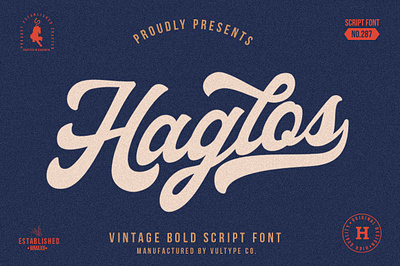 Haglos - Bold Script food