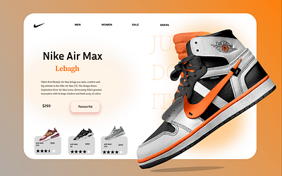 Nike shoes Collection branding design figma graphic design nike shoes ui uiux