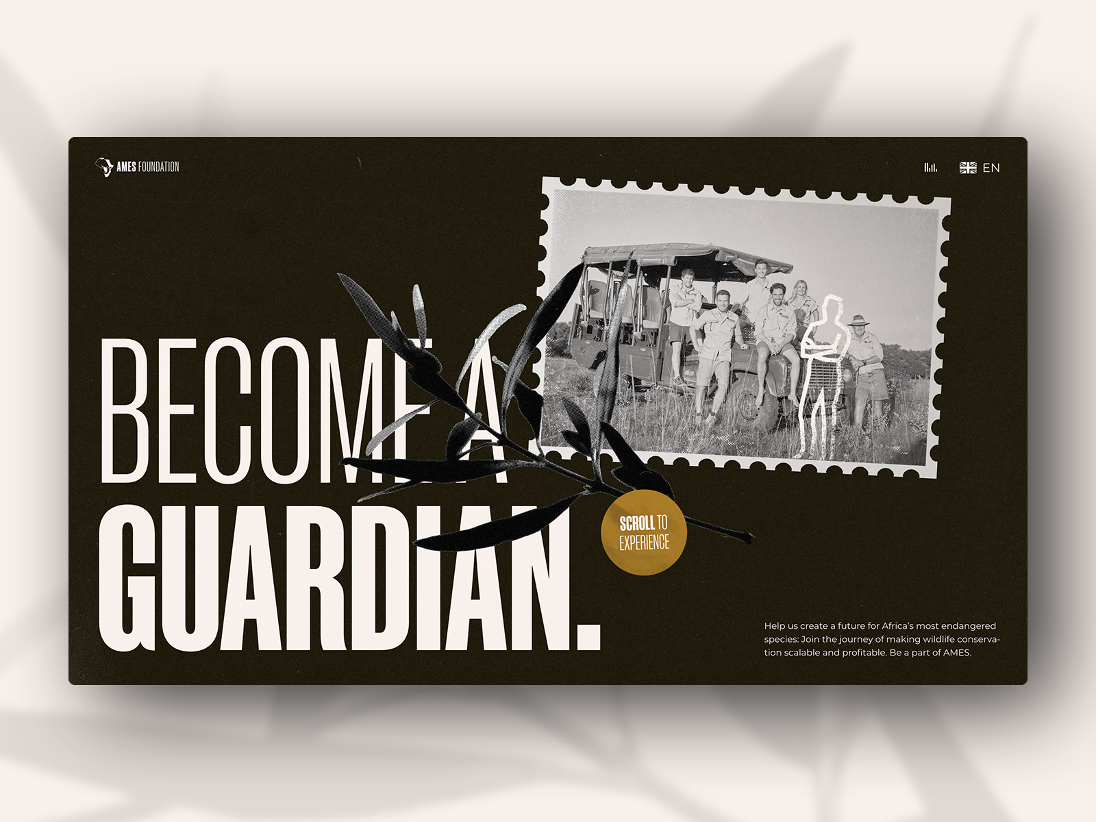 Example of Join AMES Foundation – Recruiting Campaign Website