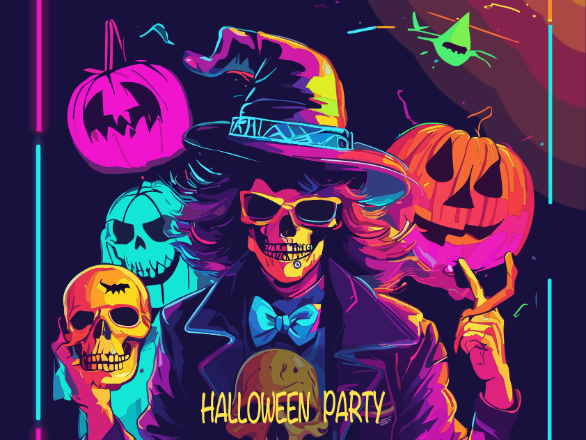 halloween illustration poster halloween illustration poster