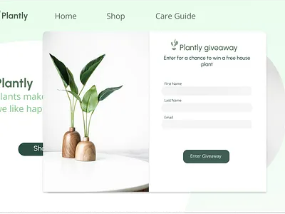 Daily UI Challenge 01: Giveaway signup dailyui ui webpage