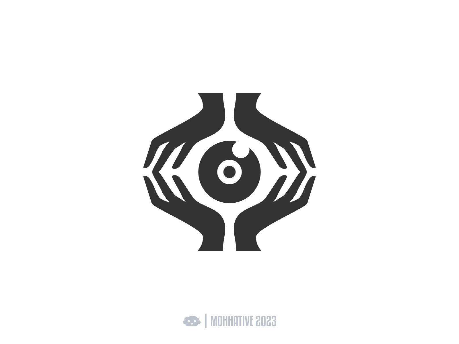 Hand Eye Logo by Mohhative on Dribbble