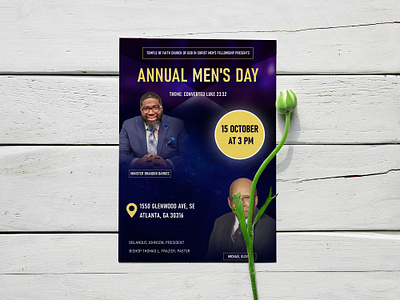 Annual Men's Day Flyer Design event flyer event poster fl flyer flyer design flyer template graphic design mens day poster