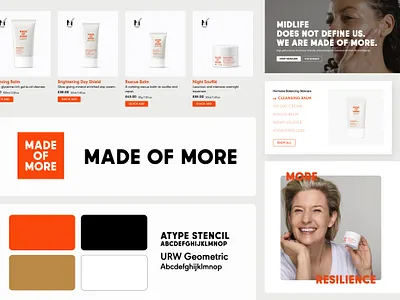 Made of More - UI Overview bold minimal overview ui web design