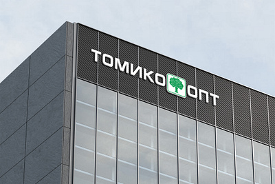 Signage design | «TOMIKO OPT» branding graphic design signange design